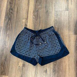 J.O.A. Patterned Navy Shorts